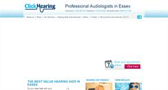 Desktop Screenshot of clickhearing.com