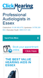 Mobile Screenshot of clickhearing.com